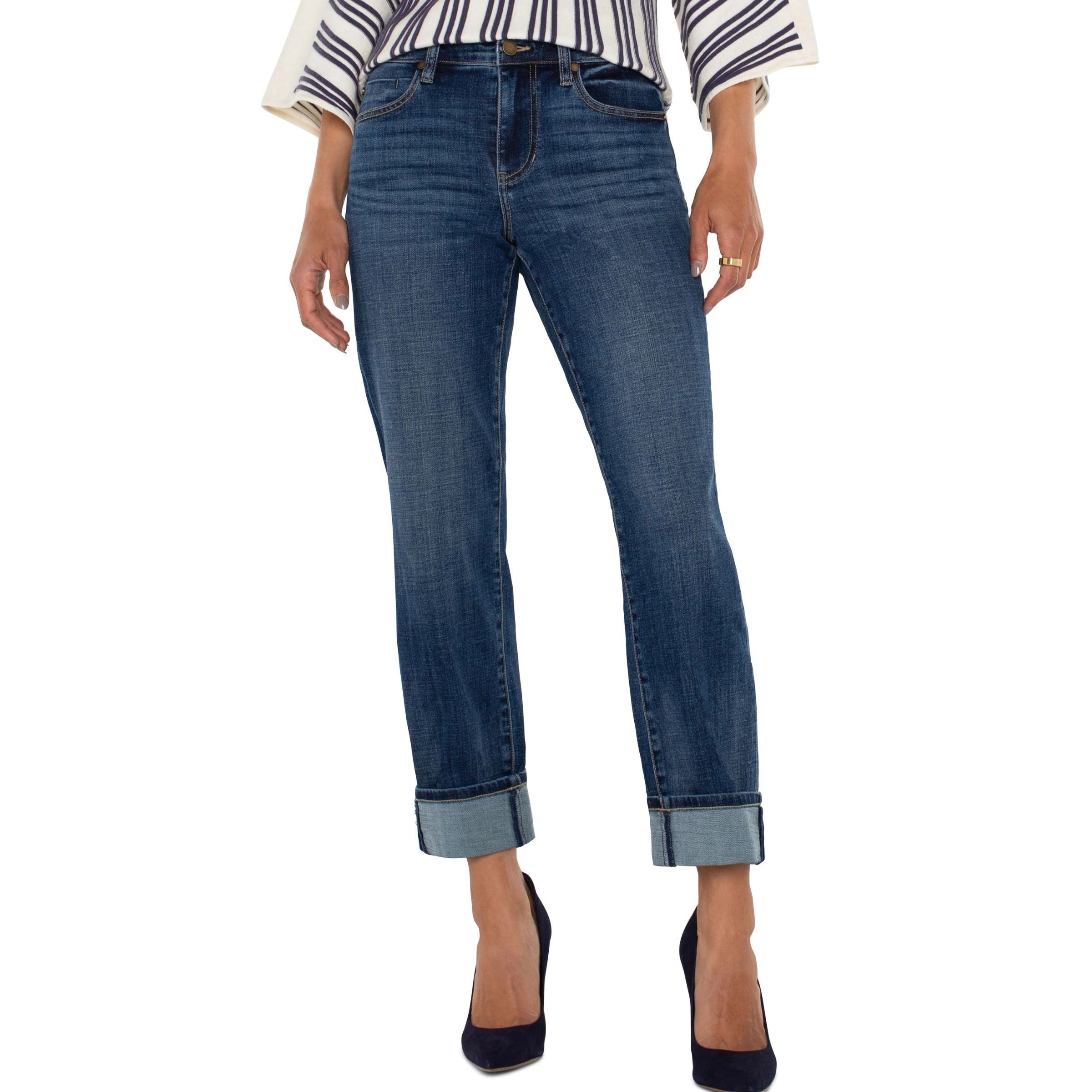 Marley Girlfriend Cuffed Jeans — Marshland