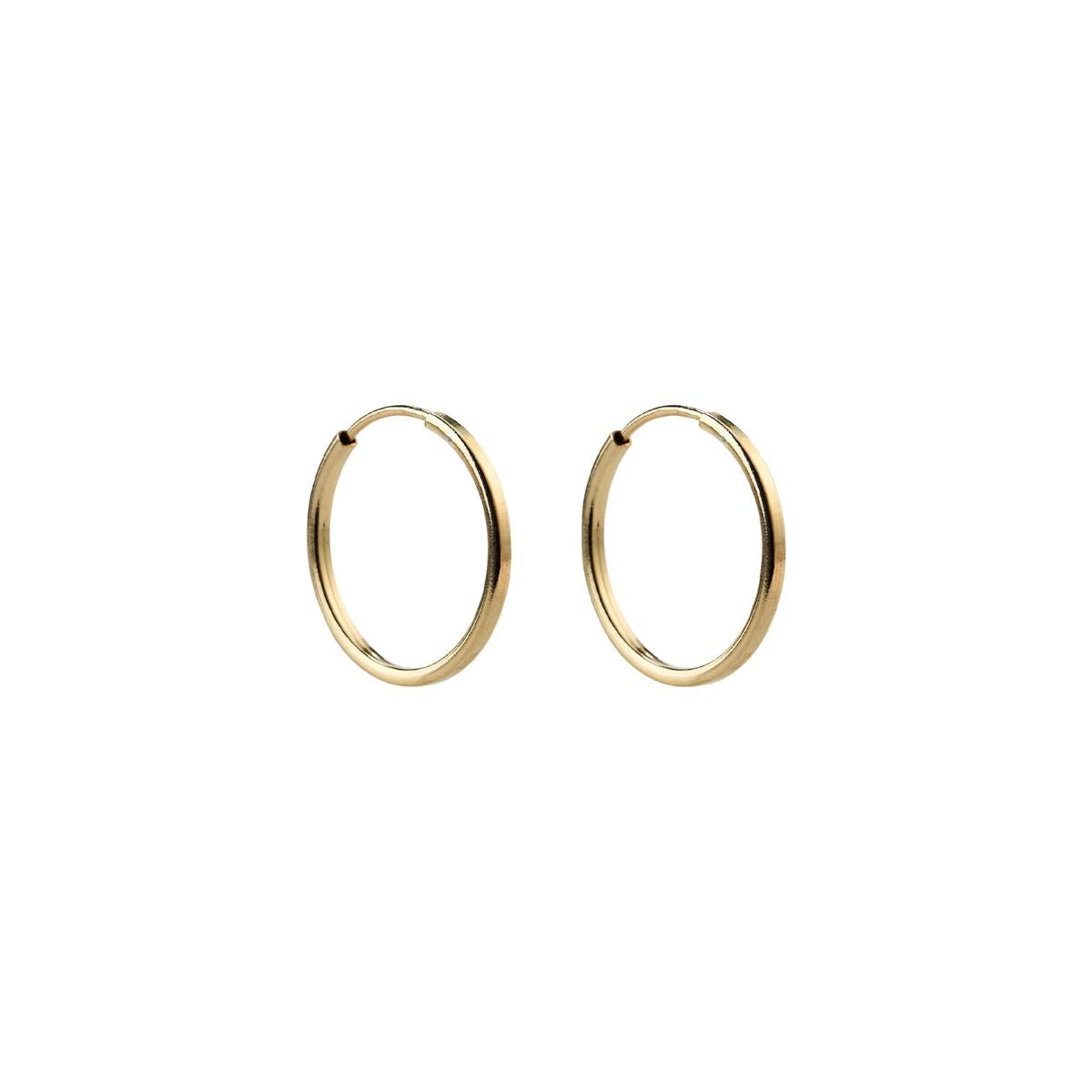 Laura Gold Hoop Earrings — Lisbeth - Public Mercantile