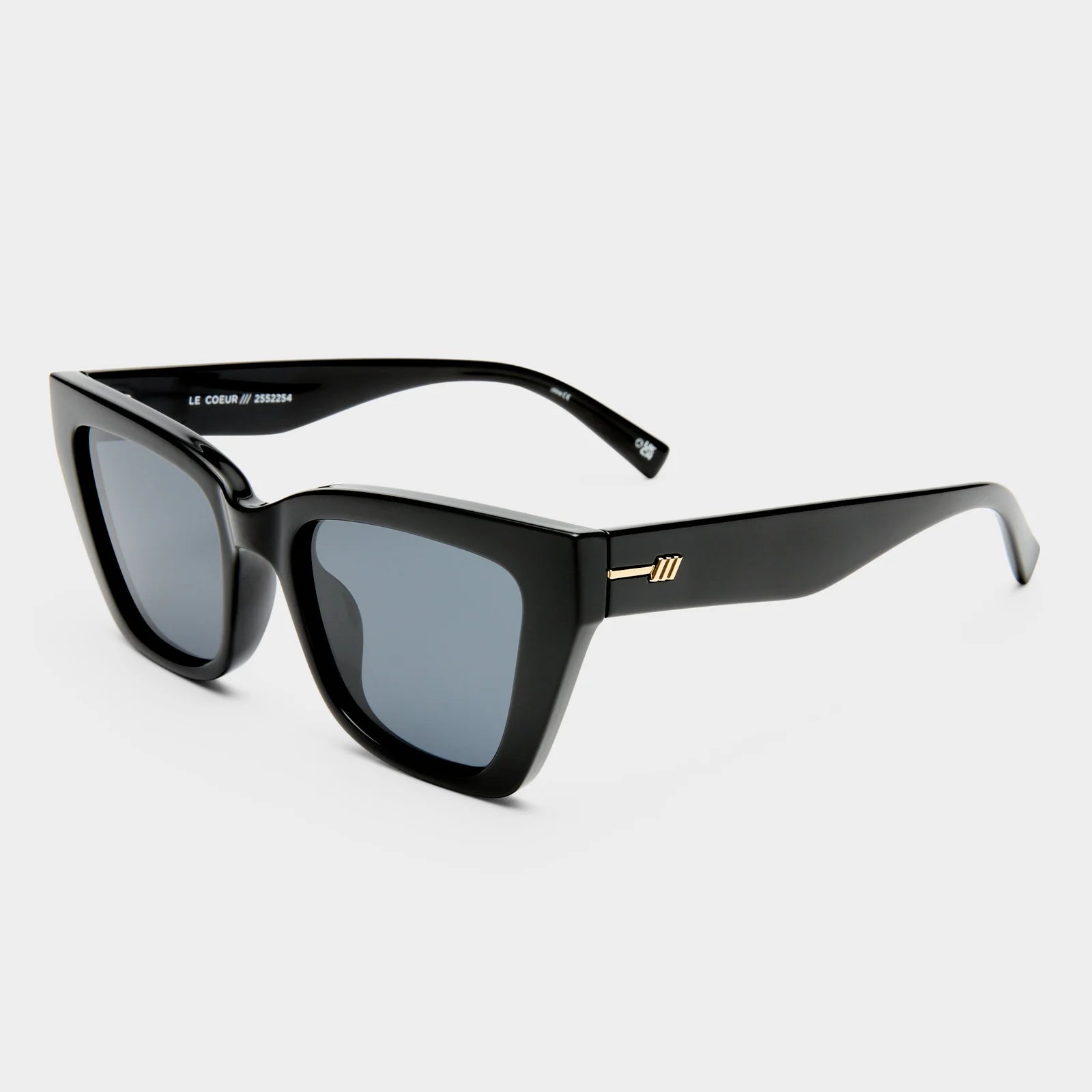 Le Specs Le Coeur Sunglasses | Black Polarized
