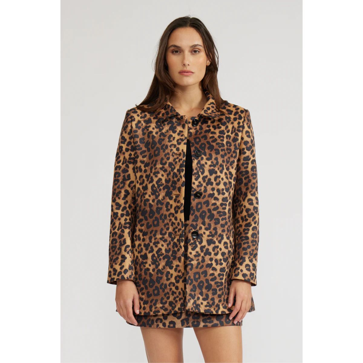 Leopard Animal Print Coat