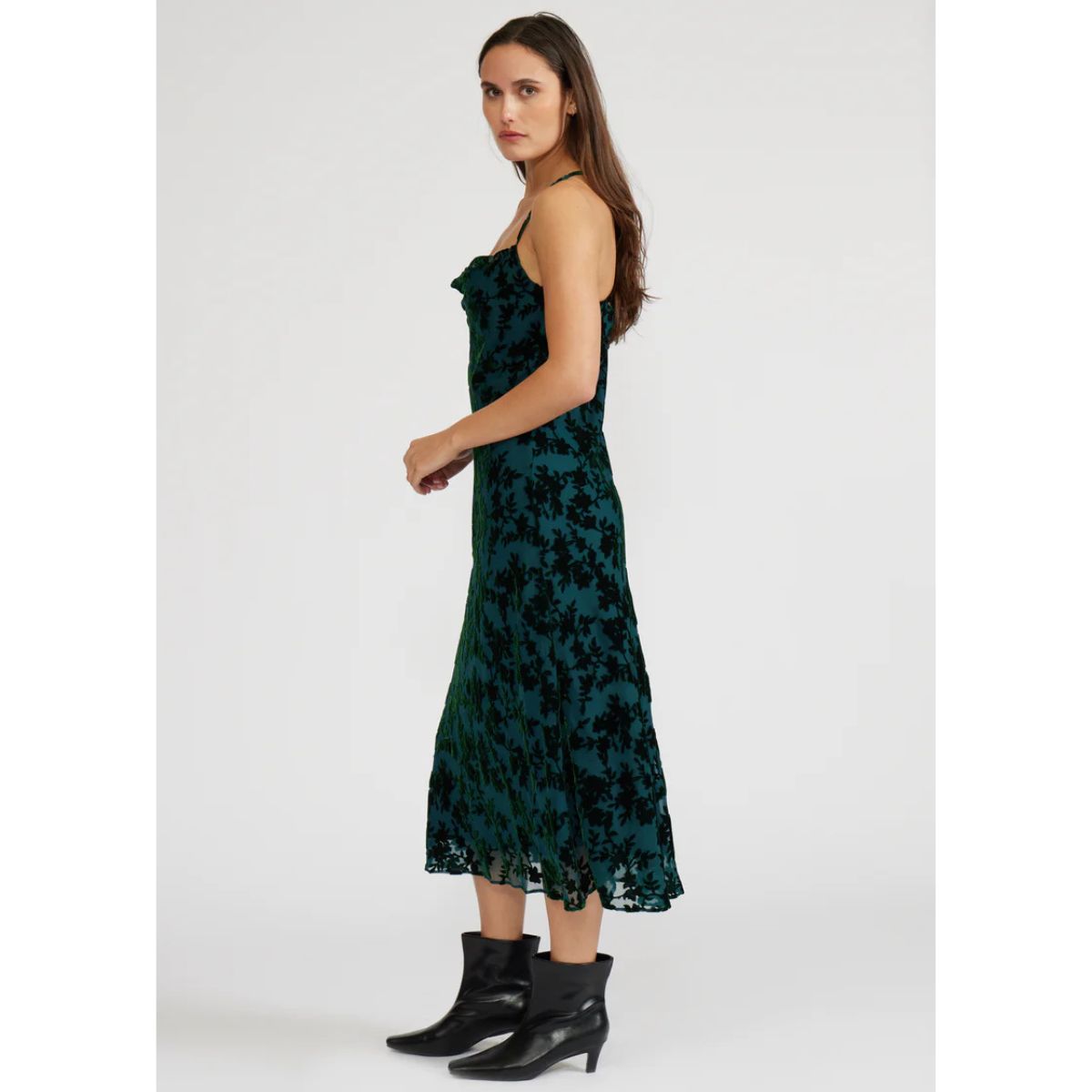 Lucy Paris Wisteria Maxi Dress — Teal