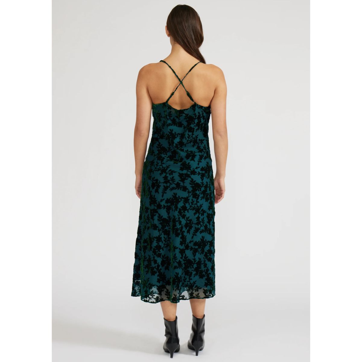 Lucy Paris Wisteria Maxi Dress — Teal
