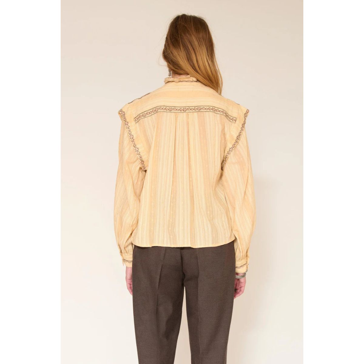 Camelita Blouse — Beige