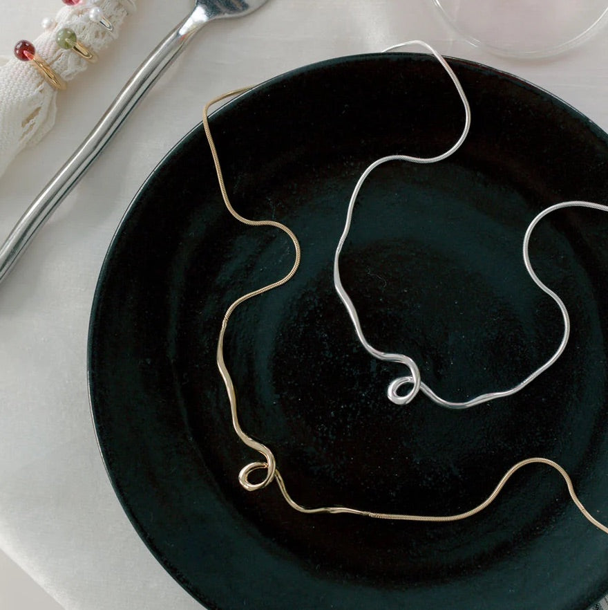 Maeva Necklace + Ice Drop Charm Gold - Kara Yoo