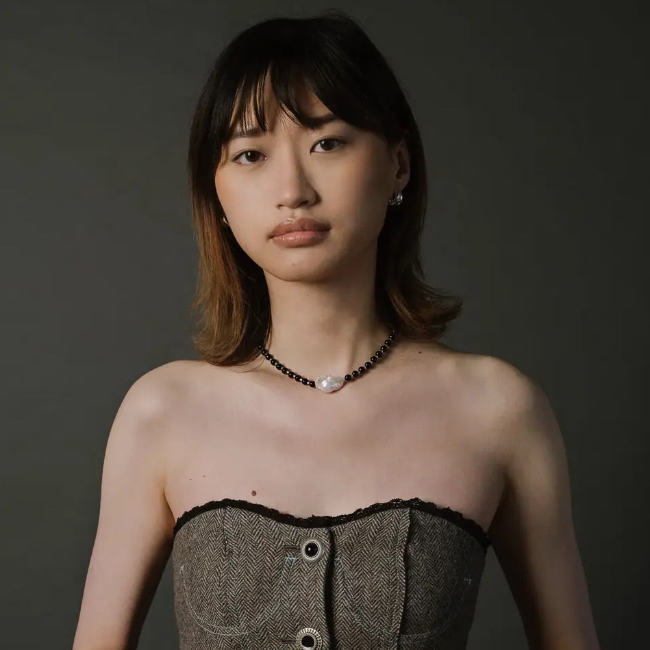 Mila Ii Black Onyx Necklace with Fireball Pearl - Kara Yoo