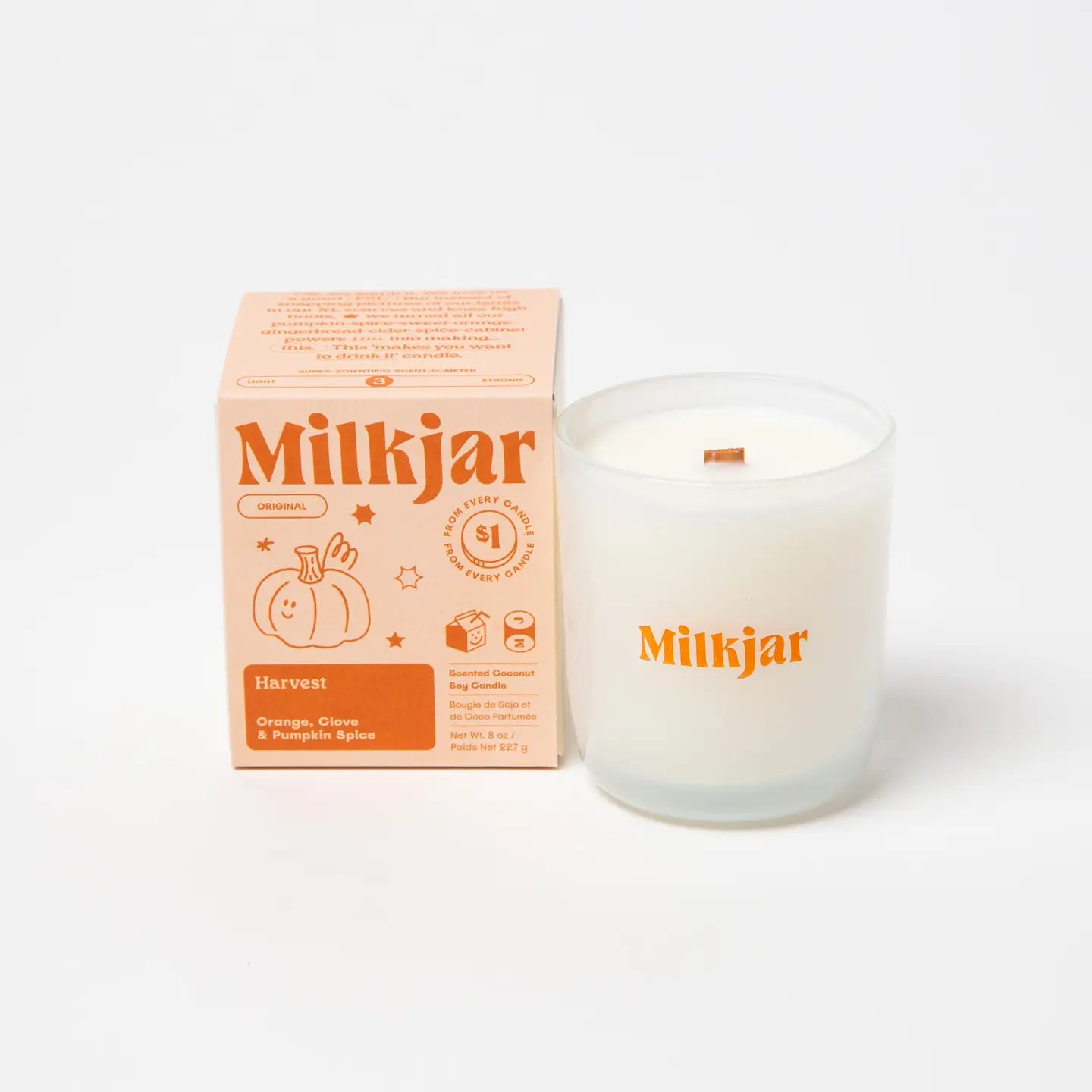 Harvest | Orange, Clove & Pumpkin Spice Candle — Milk Jar