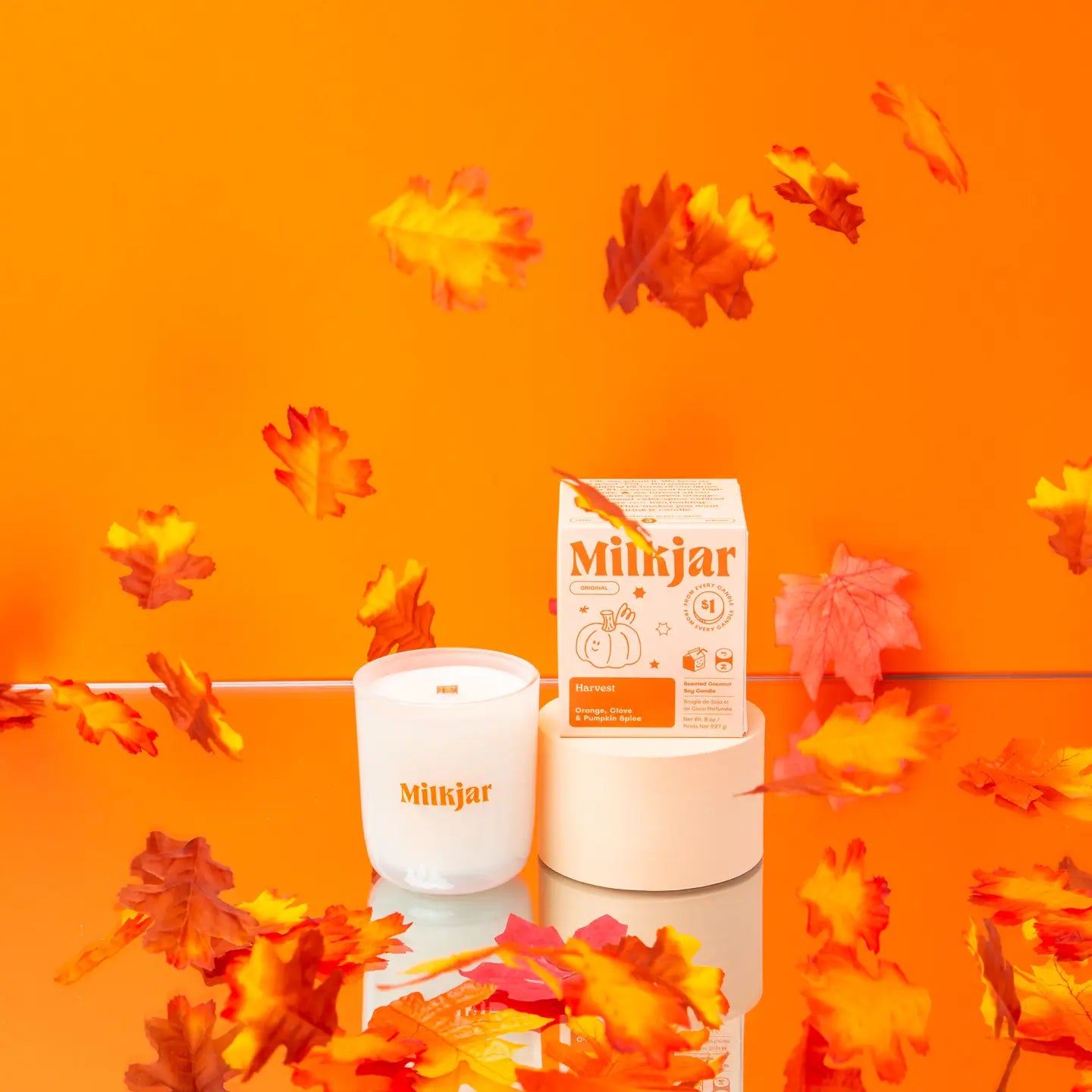 Harvest | Orange, Clove & Pumpkin Spice Candle — Milk Jar