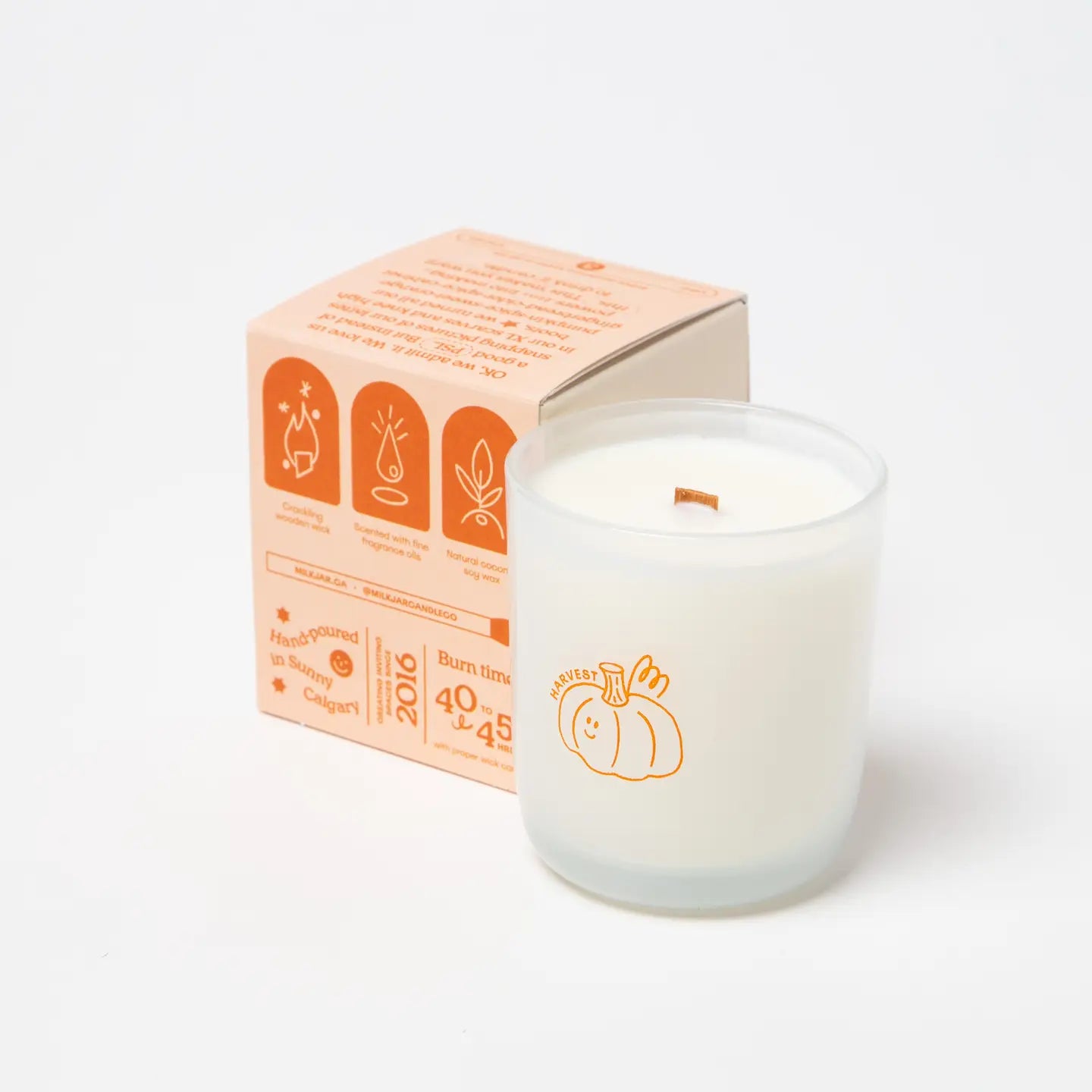 Harvest | Orange, Clove & Pumpkin Spice Candle — Milk Jar