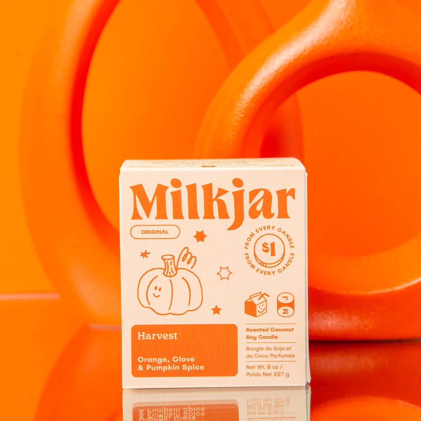 Harvest | Orange, Clove & Pumpkin Spice Candle — Milk Jar