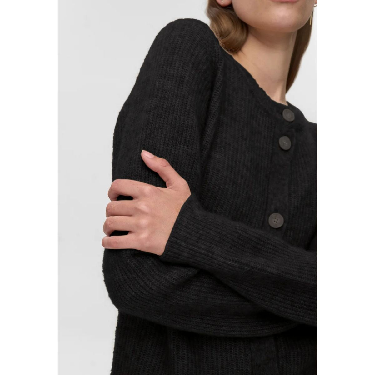 Minimum Kora Mohair Cardigan — Black - Public Mercantile