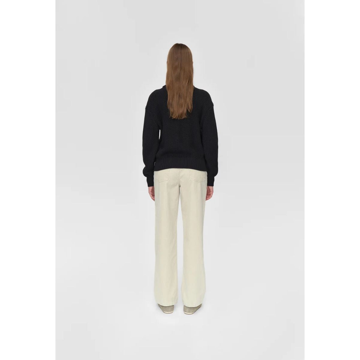 Minimum Mikayla Organic Cotton Jumper — Black - Public Mercantile