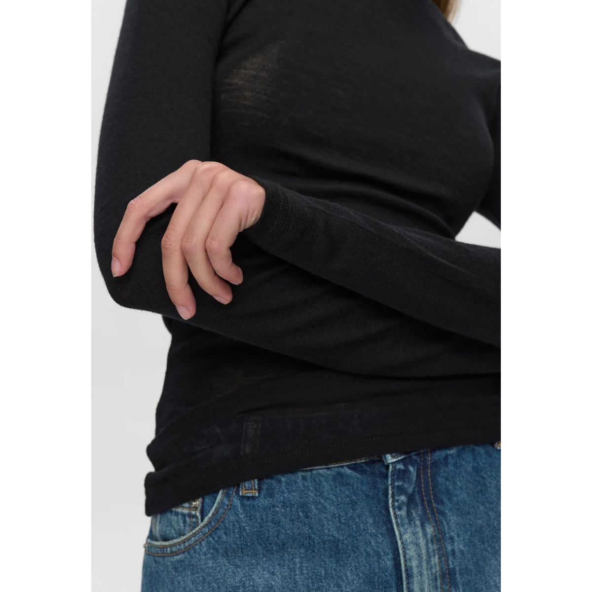 Minimum Natasha Merino Wool Jumper â Black