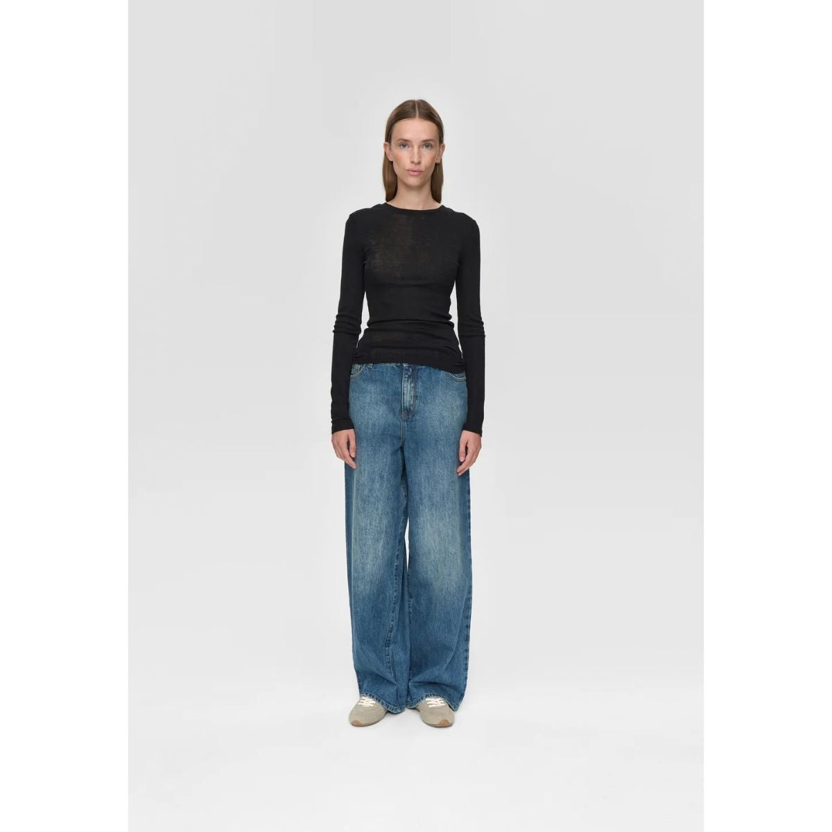 Minimum Natasha Merino Wool Jumper â Black