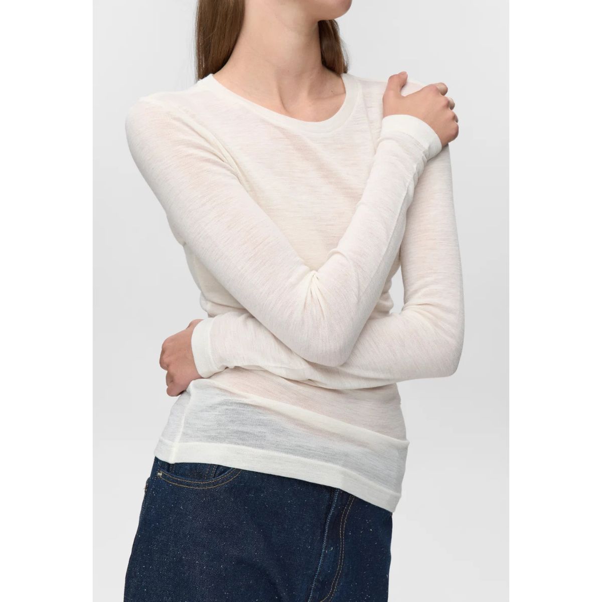 Minimum Natasha Merino Wool Jumper — Coco Milk - Public Mercantile