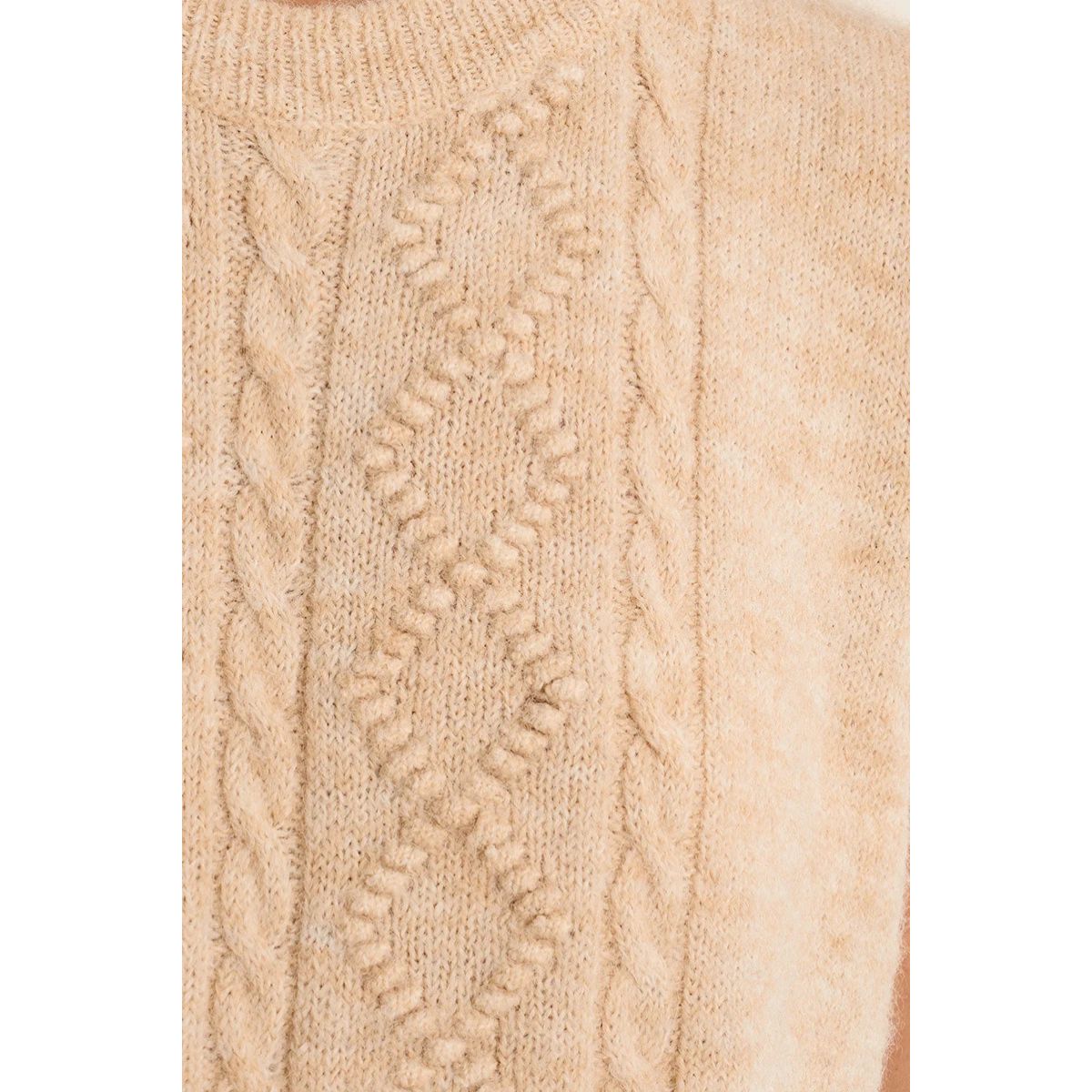 Cable Knit Sweater Vest — Cream - Public Mercantile