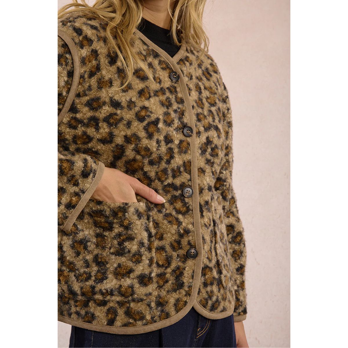 Fleece Leopard Jacket