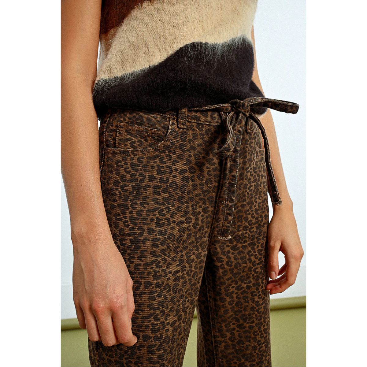Leopard Print Denim