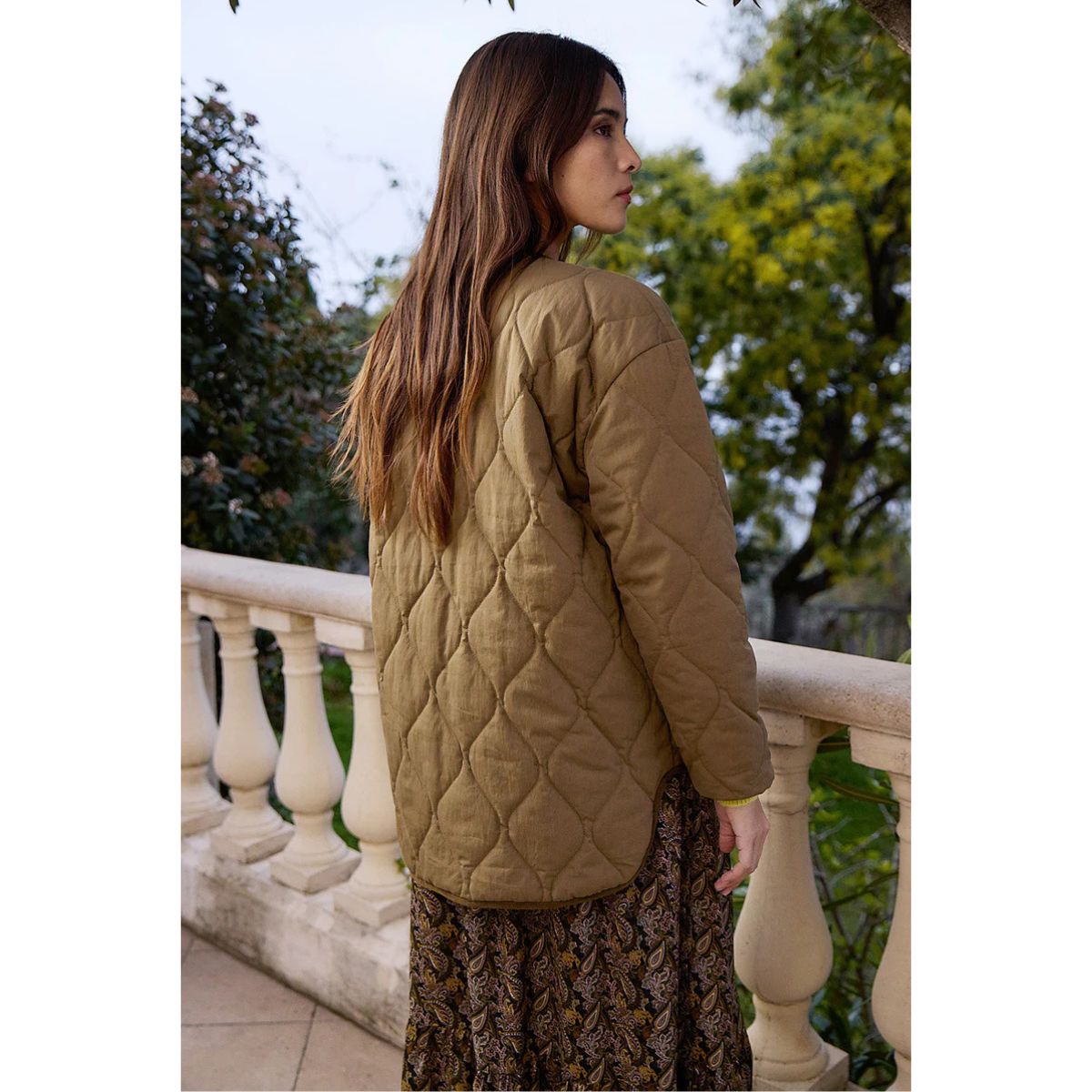 Quilted Jacket — Khaki