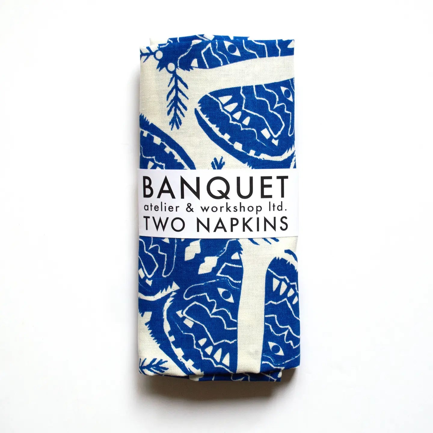 Moth Patterned Linen Napkins — Set of 2 - Public Mercantile