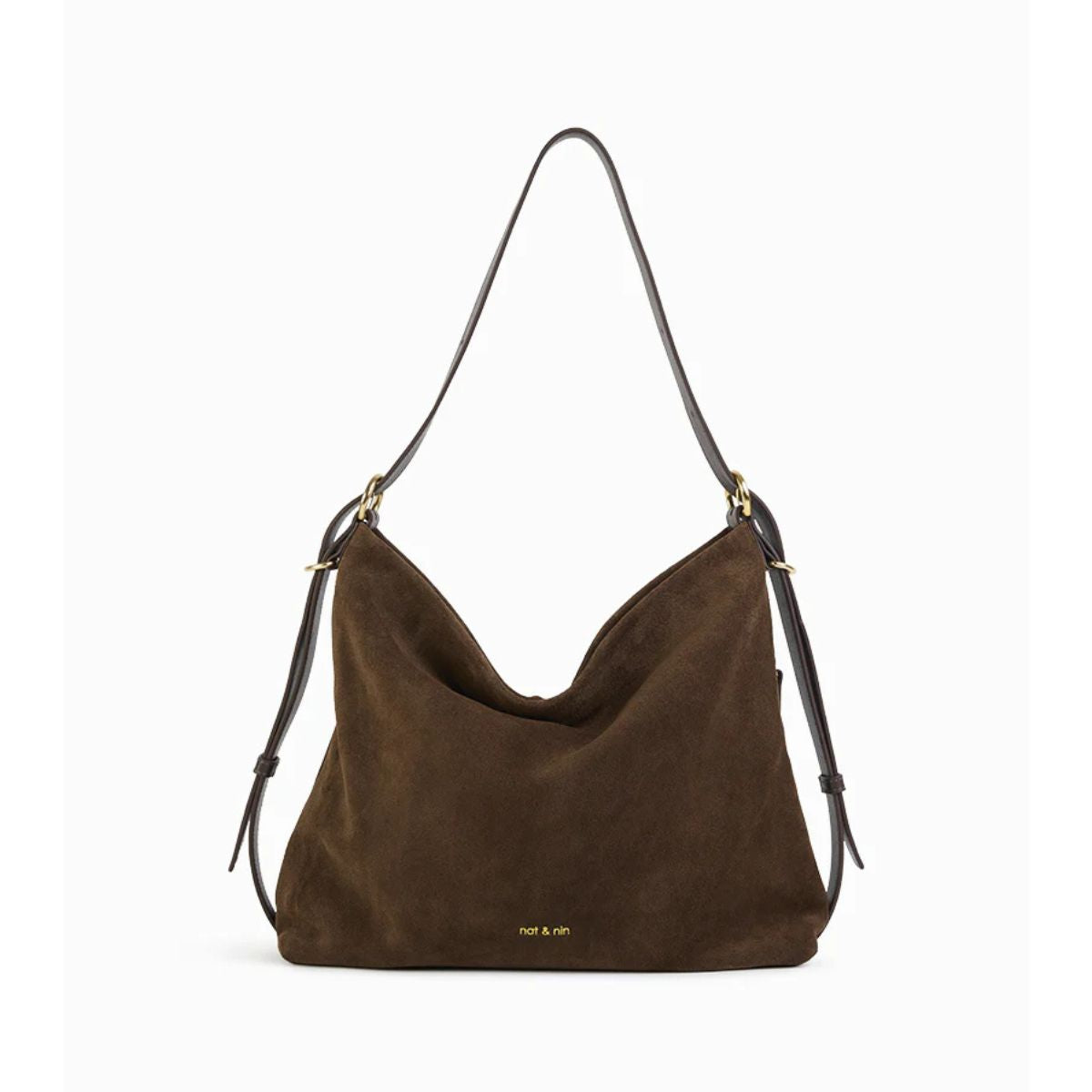 Moreen Suede Handbag — Ébène