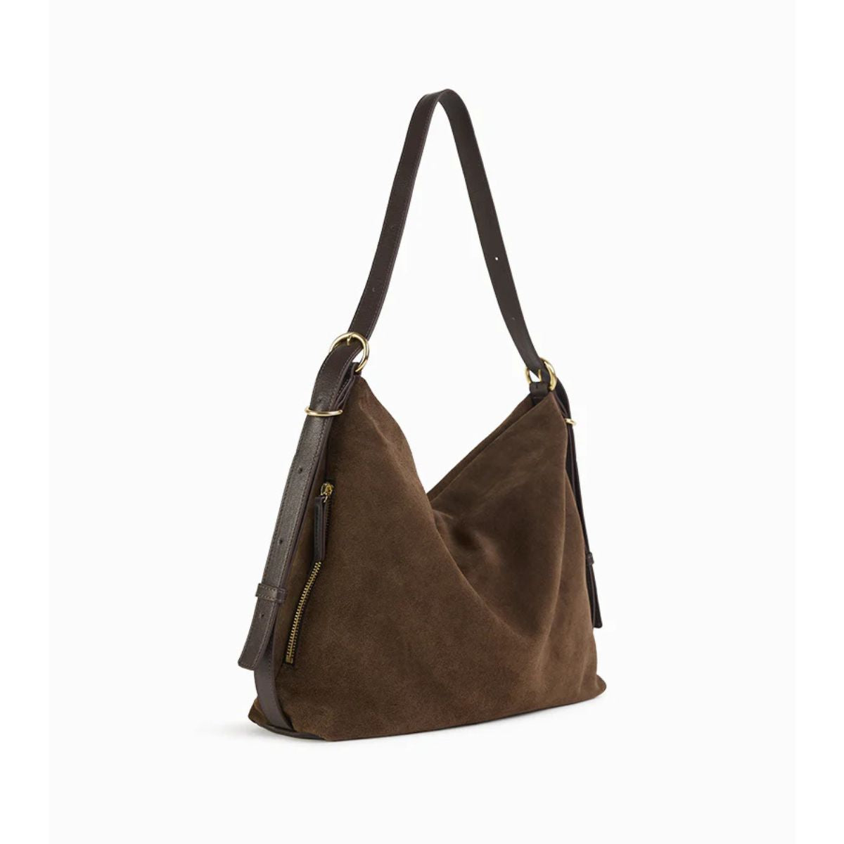Moreen Suede Handbag — Ébène
