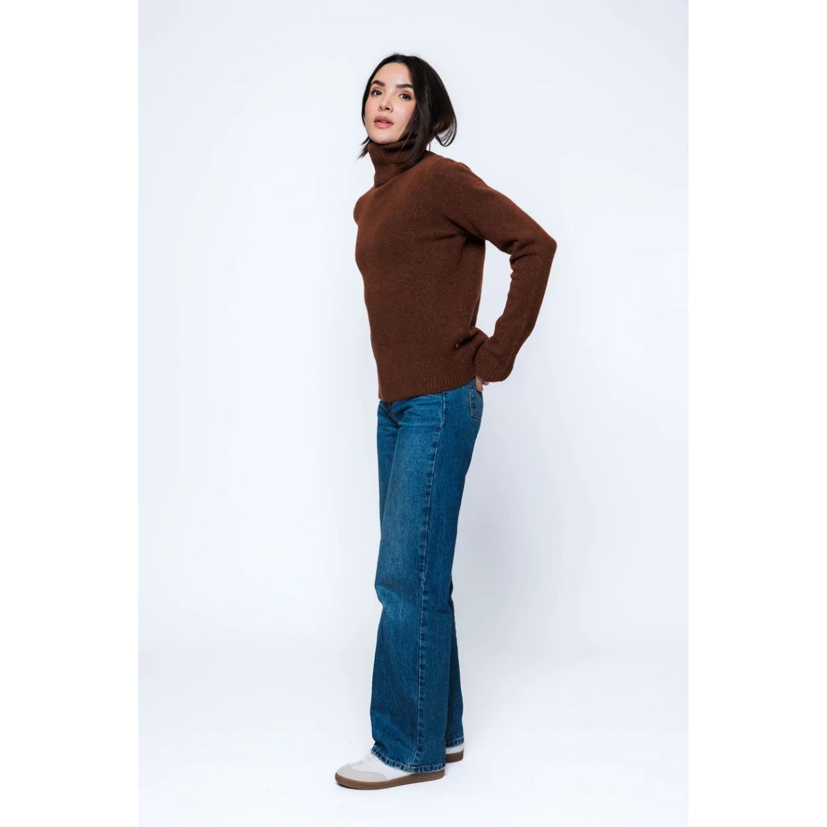 Aubrey Turtleneck Sweater — Garnet - Public Mercantile