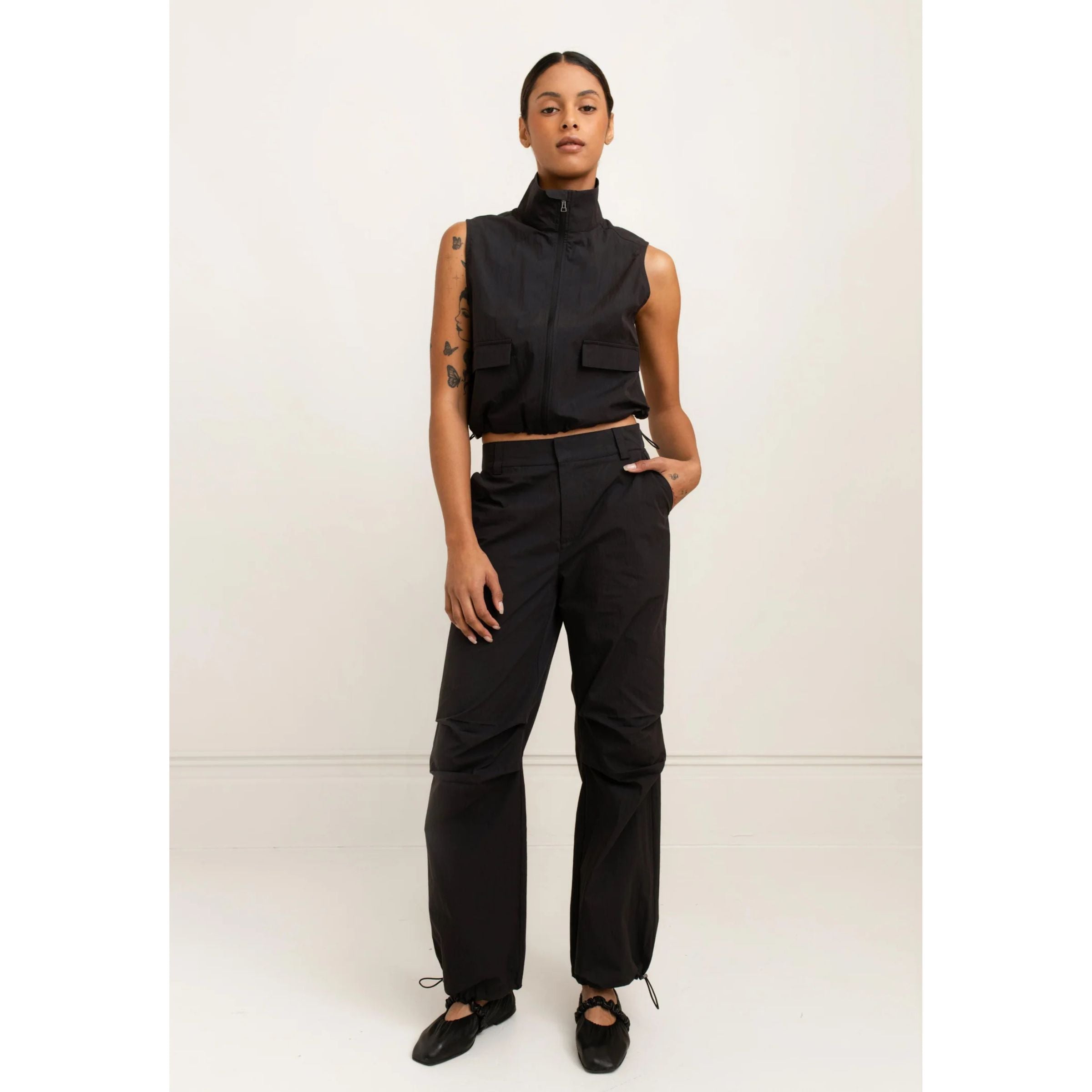 Paper Label Delphine Pant — Black
