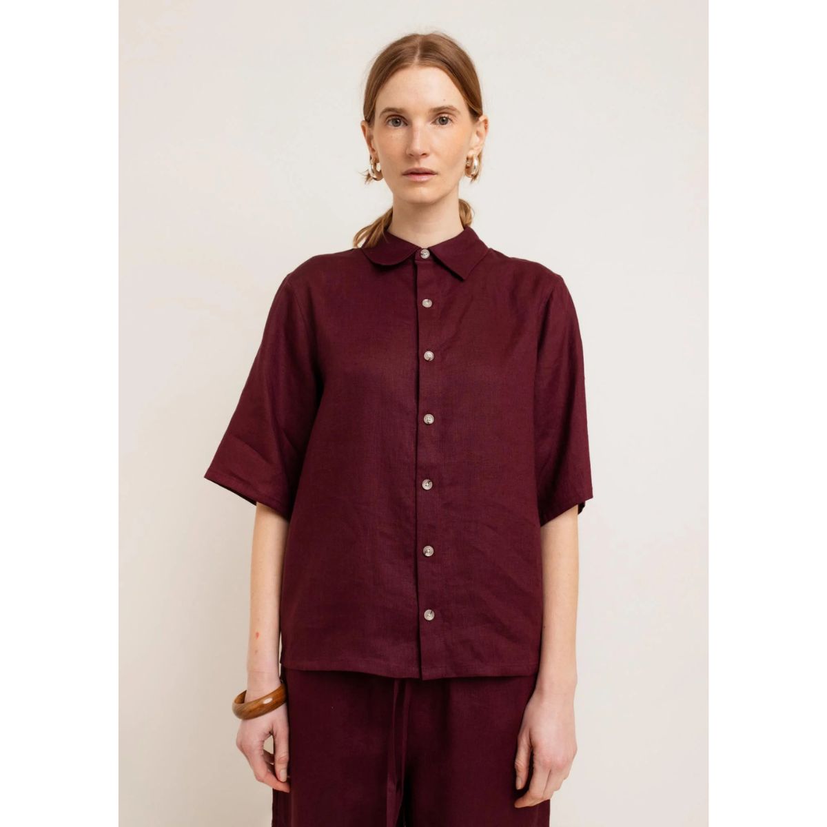 Paper Label Kinsley Linen Shirt — Fig - Public Mercantile