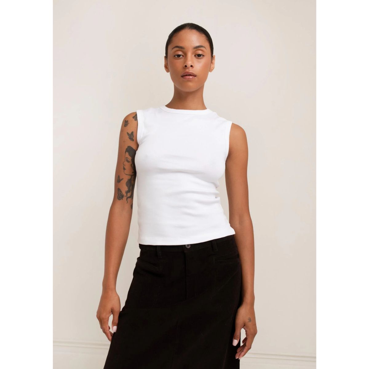 Paper Label Lydia Tank — Bright White - Public Mercantile