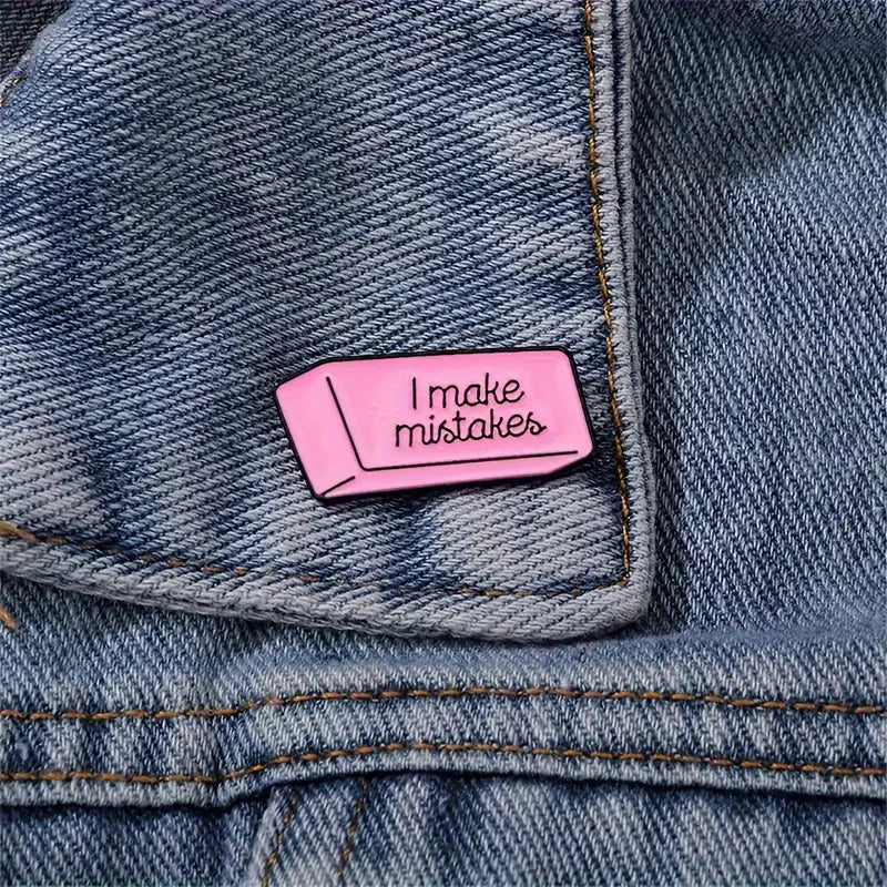 Pink Eraser Enamel Pin