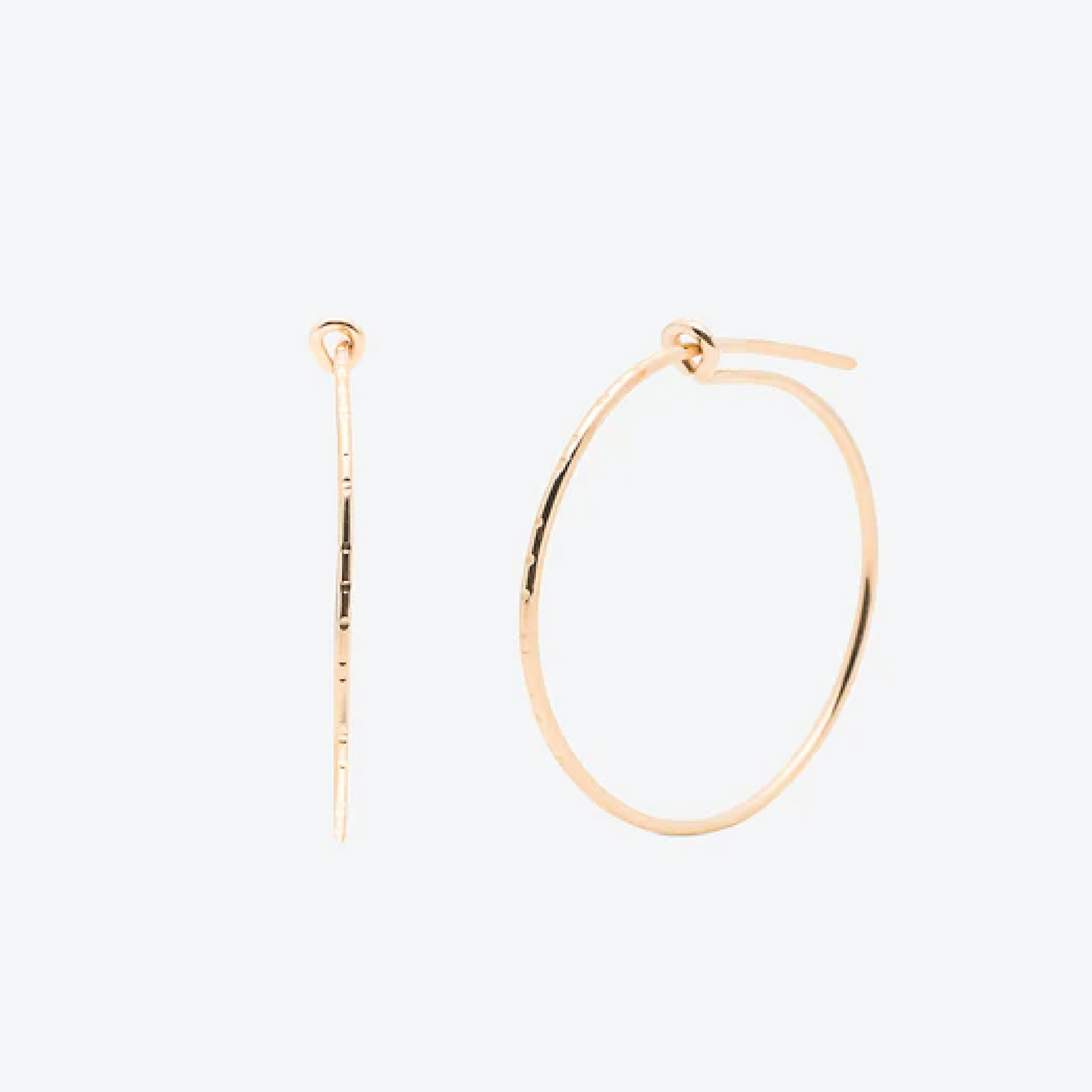 Pull-Me-Through Small Hoops Gold - Kara Yoo - Public Mercantile