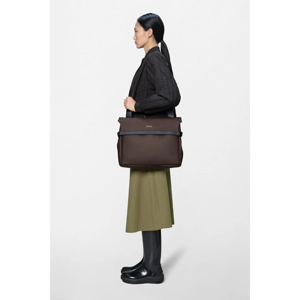 Rains OTG Messenger Bag — Bark - Public Mercantile