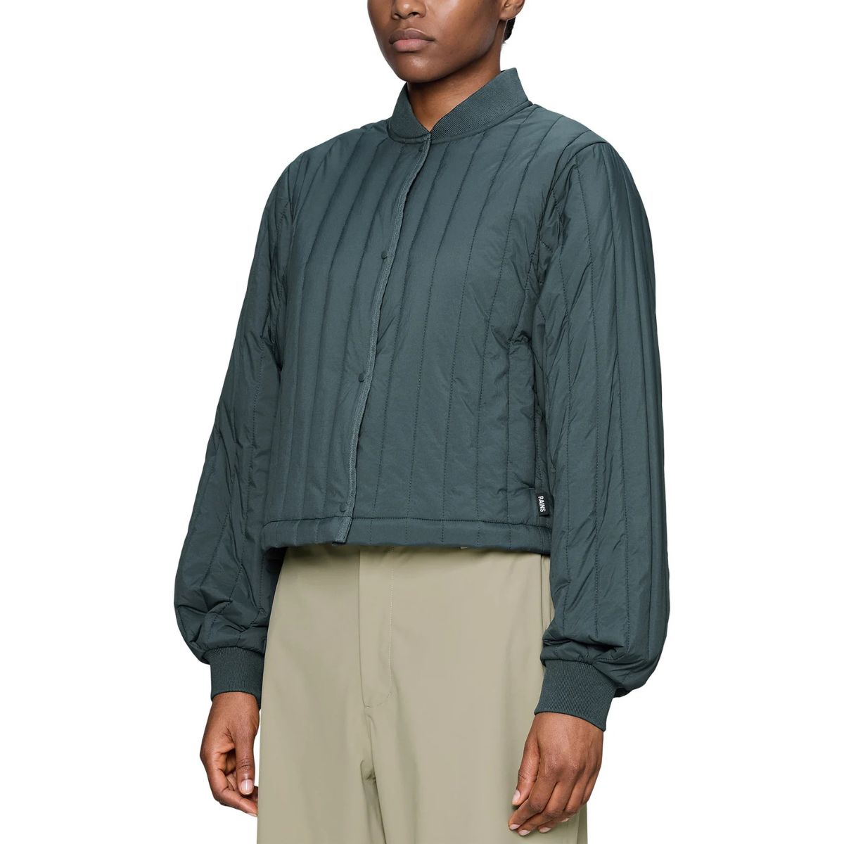 Blouson aviateur Rains Banja Liner pour femme — Noir