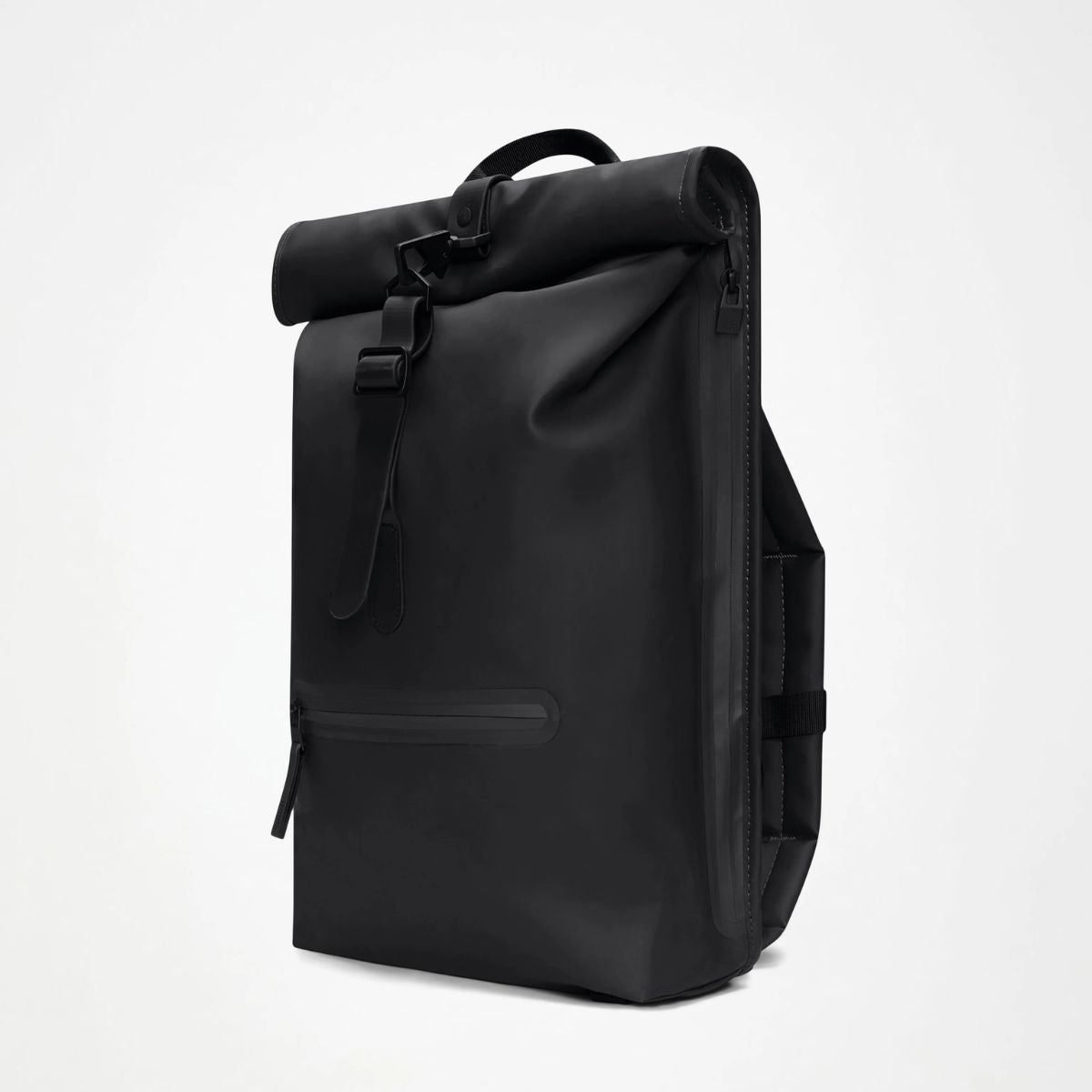 Rains Rolltop Rucksack — Black - Public Mercantile