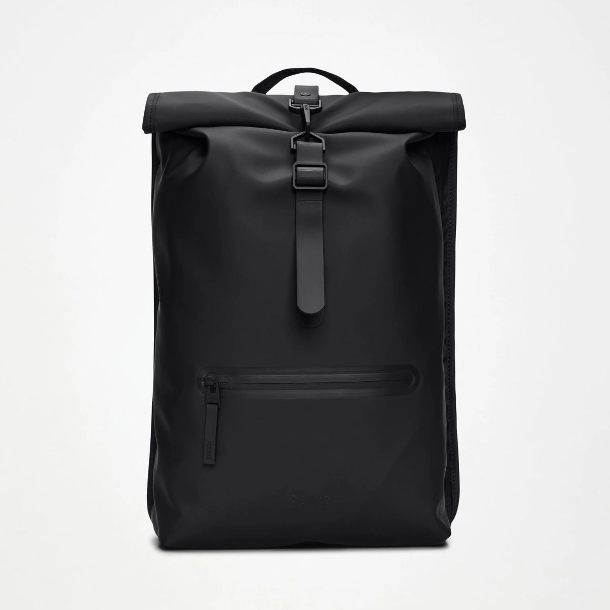 Rains Rolltop Rucksack — Black - Public Mercantile