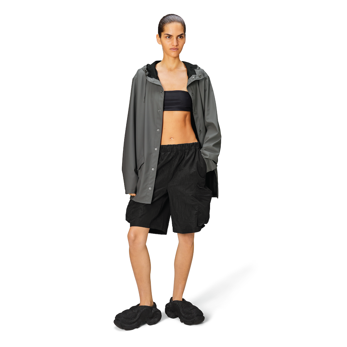 Rains W3 Rain Jacket — Grey - Public Mercantile