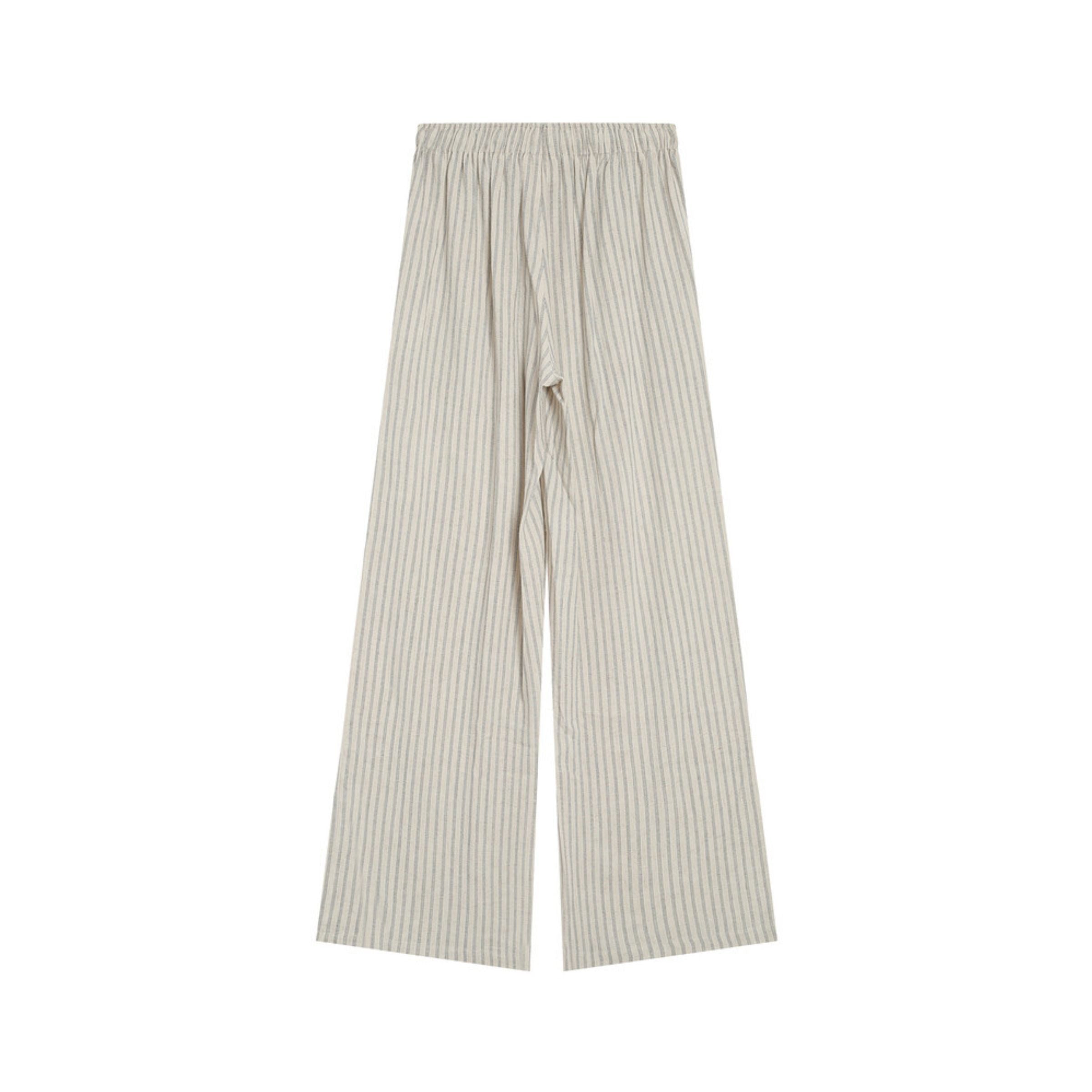 Raven Striped Linen Blend Pants