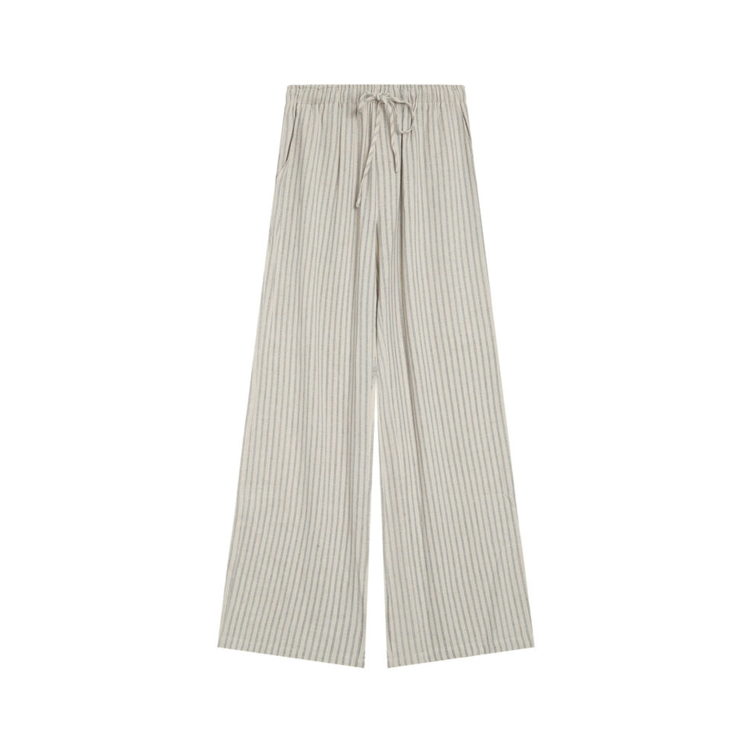 Raven Striped Linen Blend Pants