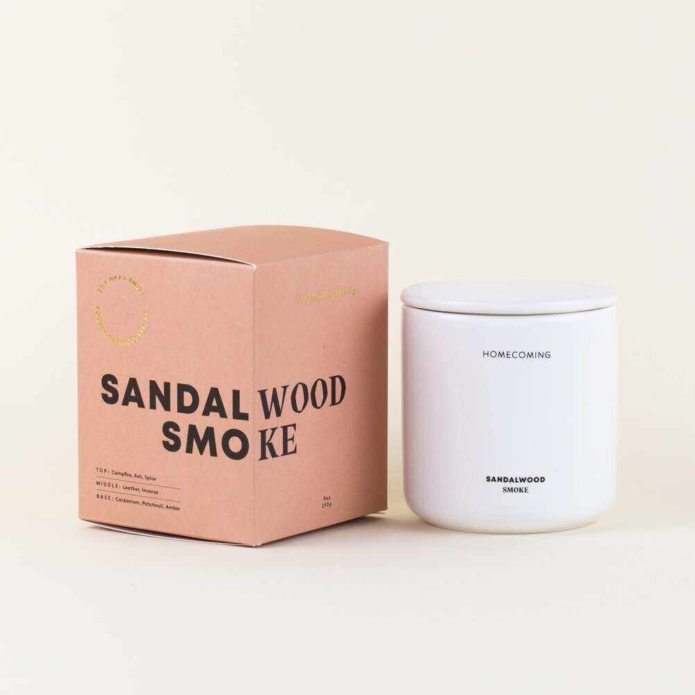 Sandalwood Smoke Soy Wax Candle - Public Mercantile