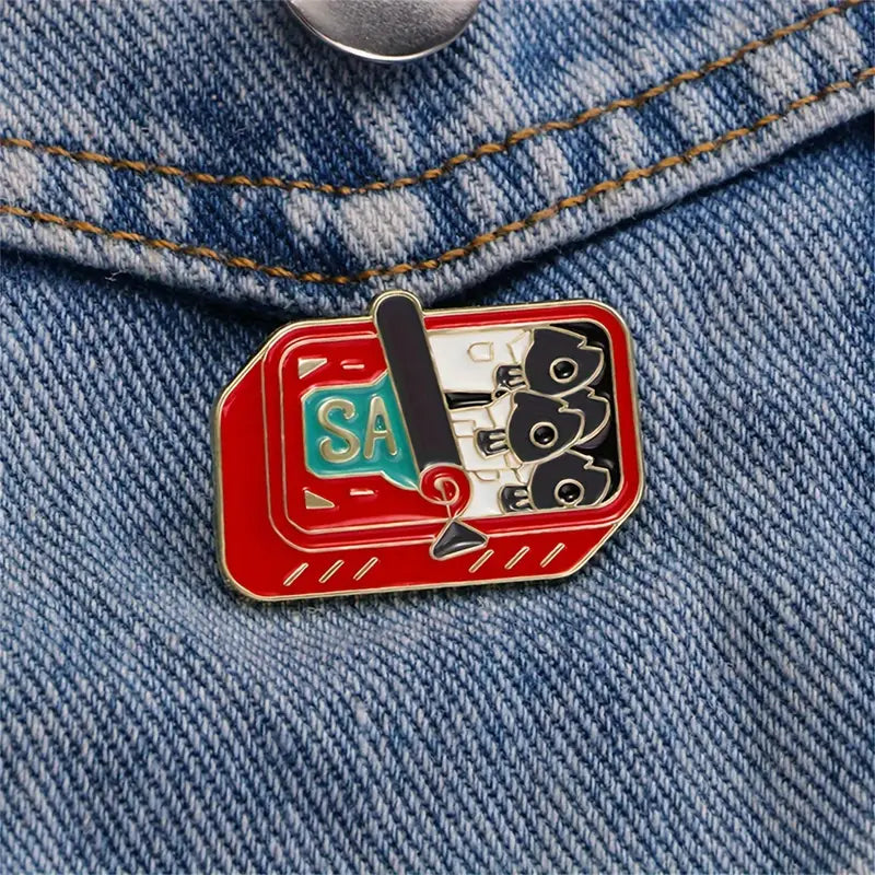 Sardine Can Enamel Pin