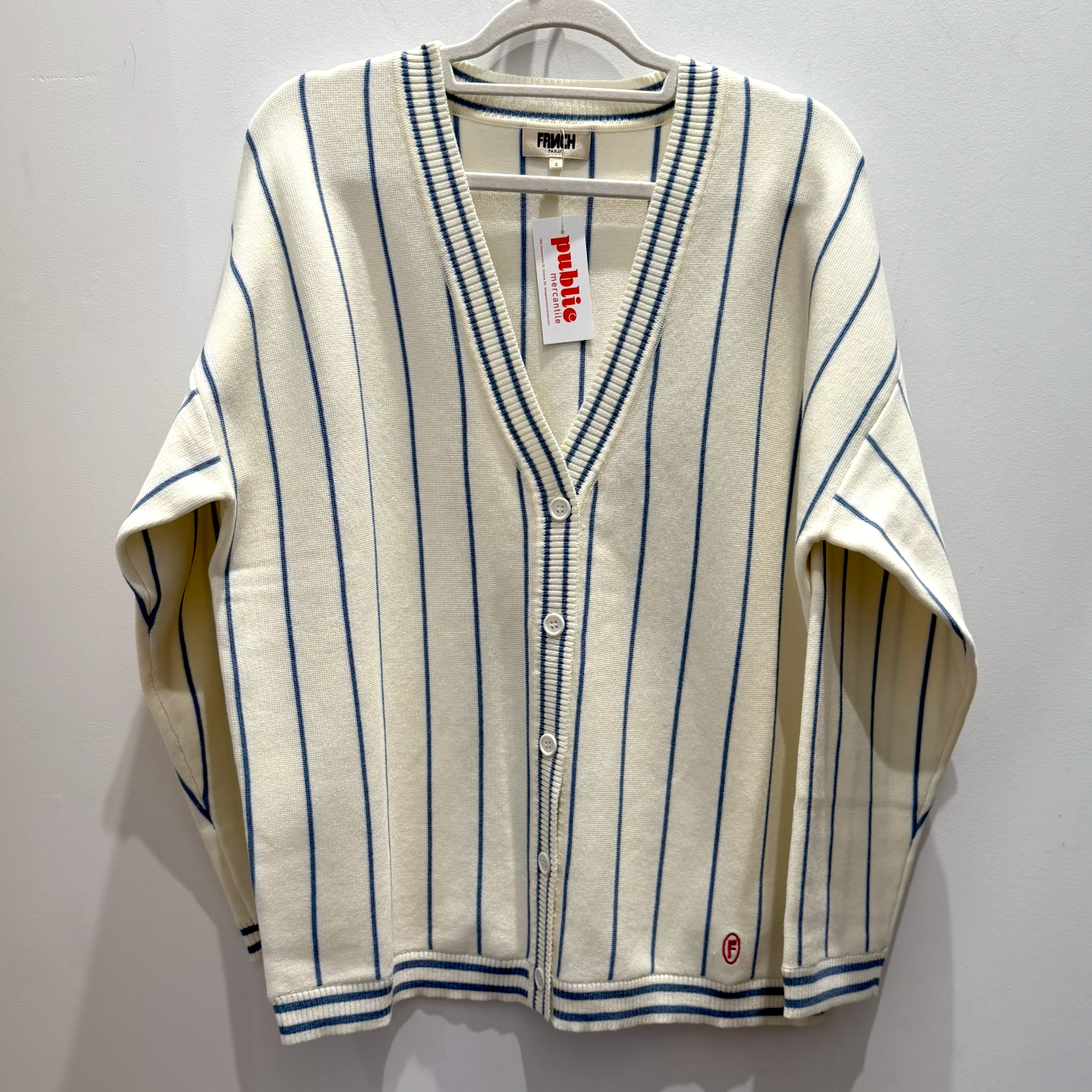 FRNCH Nina Cardigan — Creme - Public Mercantile