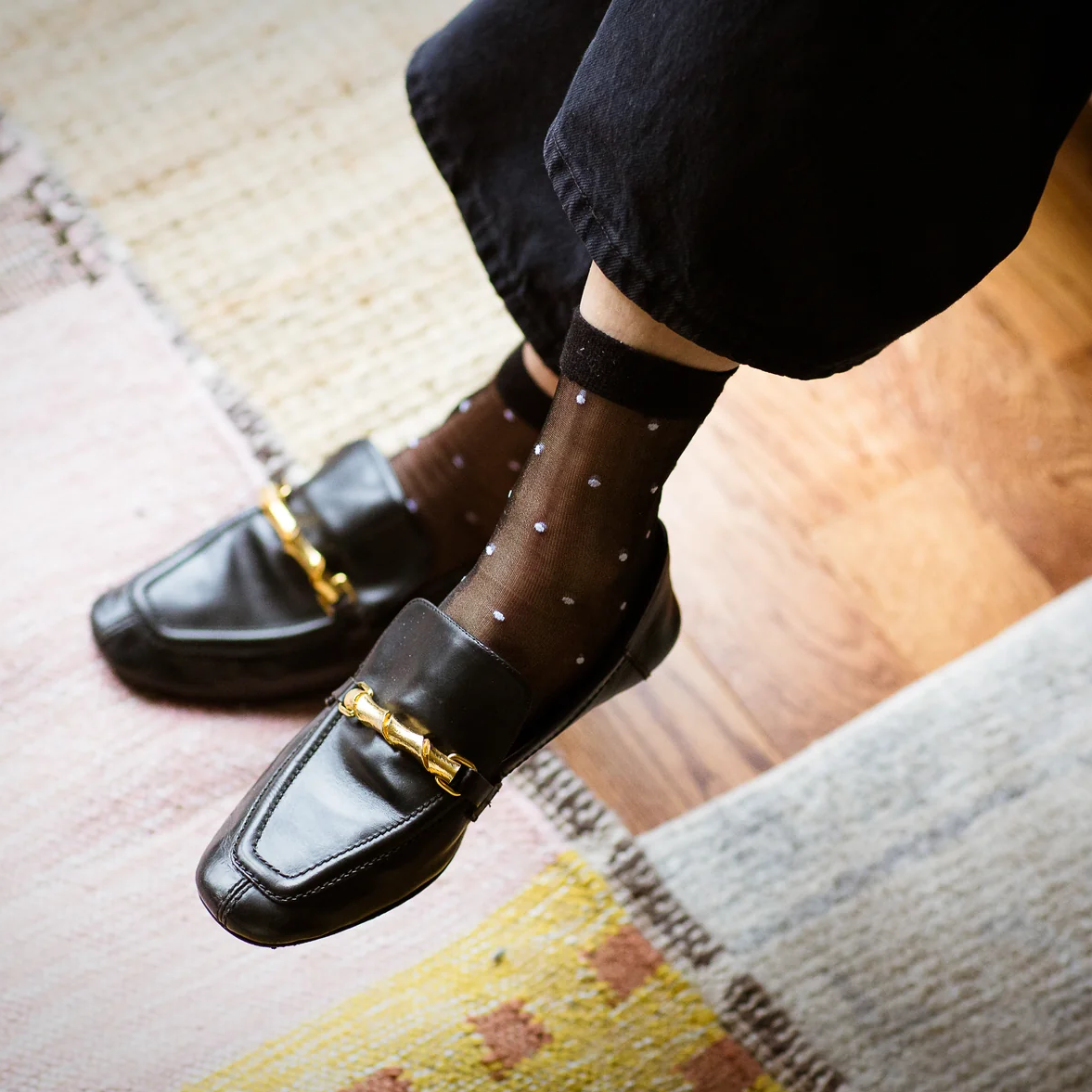 Sheer Dots Socks
