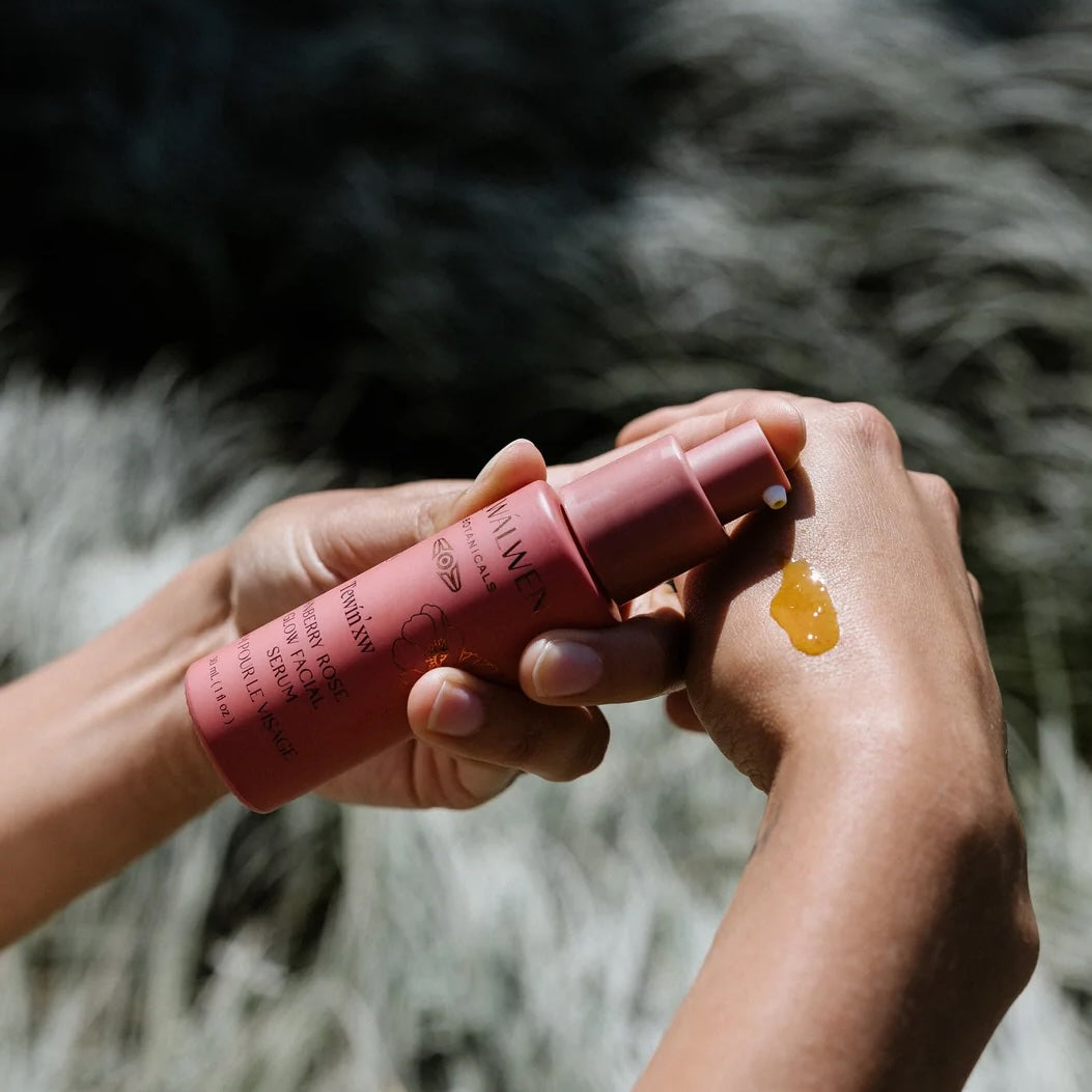 Tewin’xw Cranberry Rose Glow Facial Serum — Skwálwen Botanicals