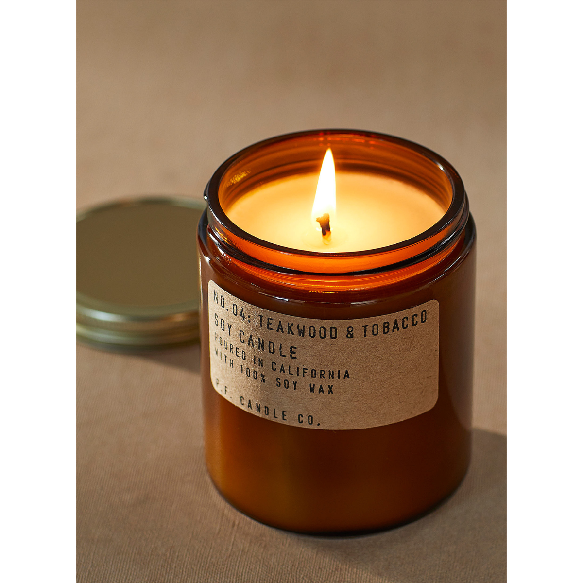 Teakwood & Tobacco Candle — P.F. Candle - Public Mercantile