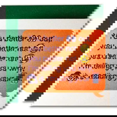 Texting Santa Tiny Holiday Card - Public Mercantile