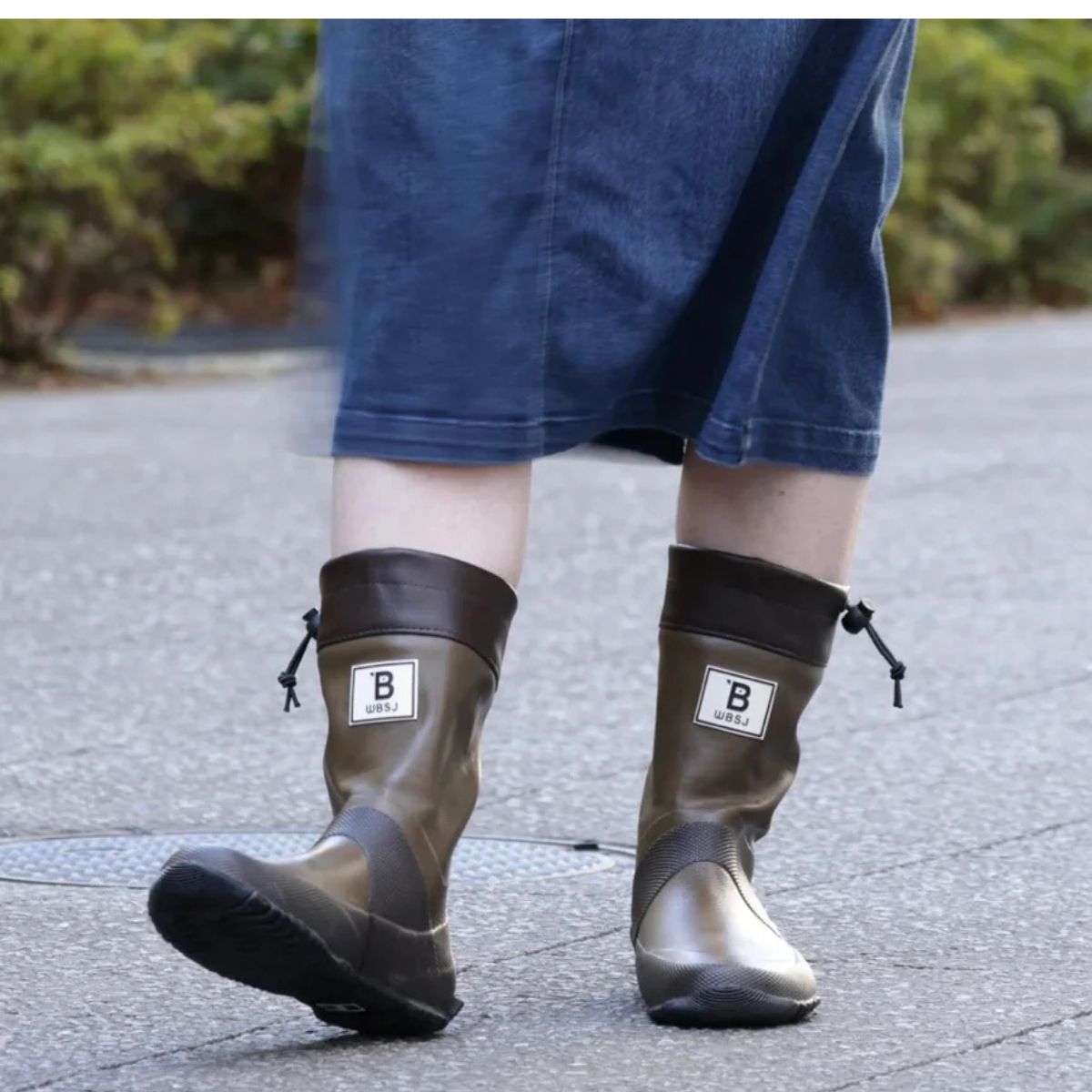 WBSJ Rain Boots — Khaki Short