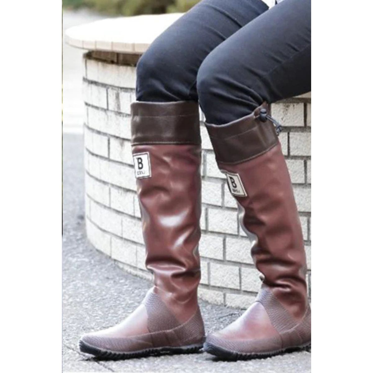 WBSJ Rain Boots — Wine