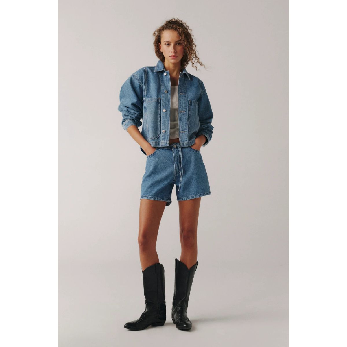 Warp + Weft Denim Shorts The Big Easy — Cleo - Public Mercantile