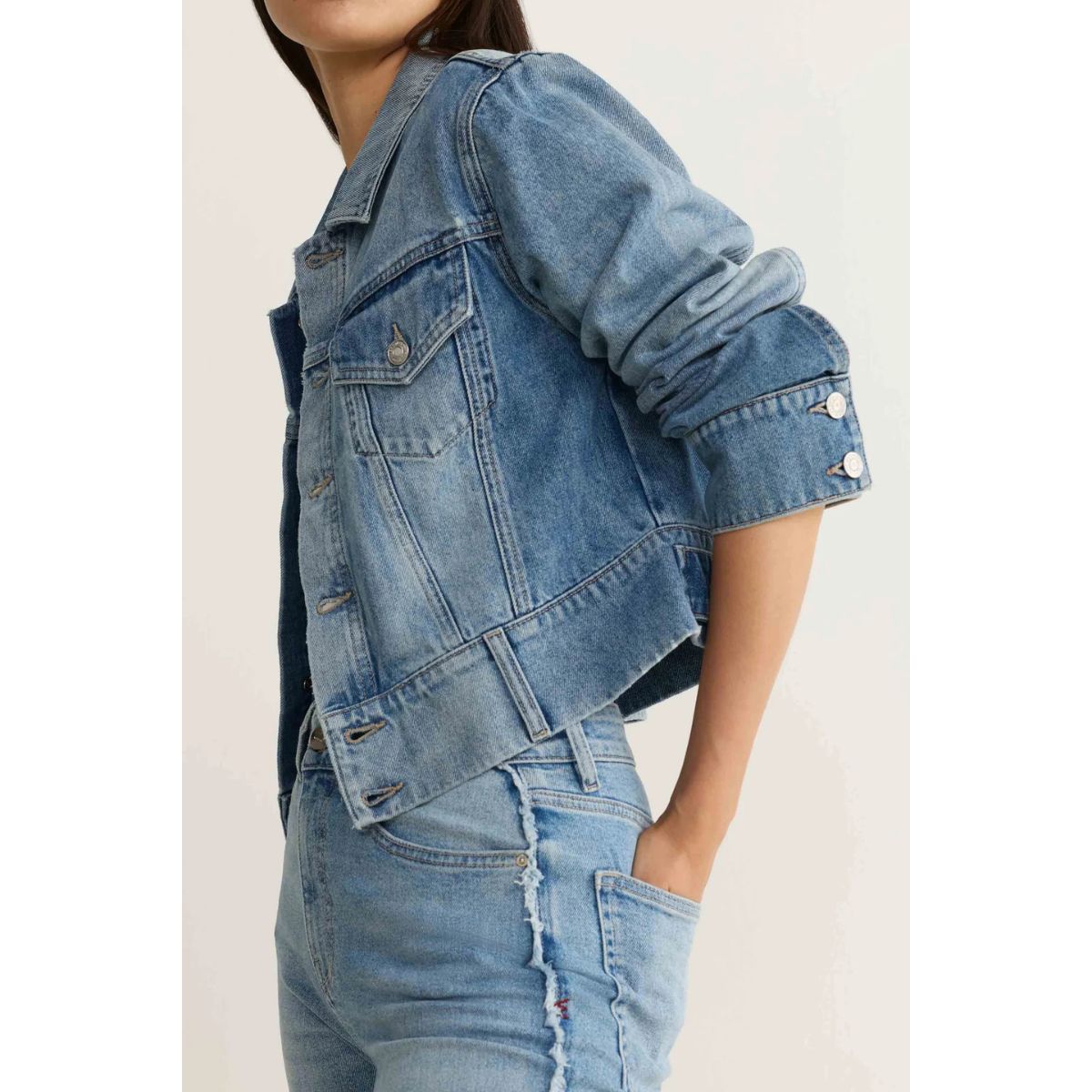 Blazer en denim TPA chaîne et trame — Watersong
