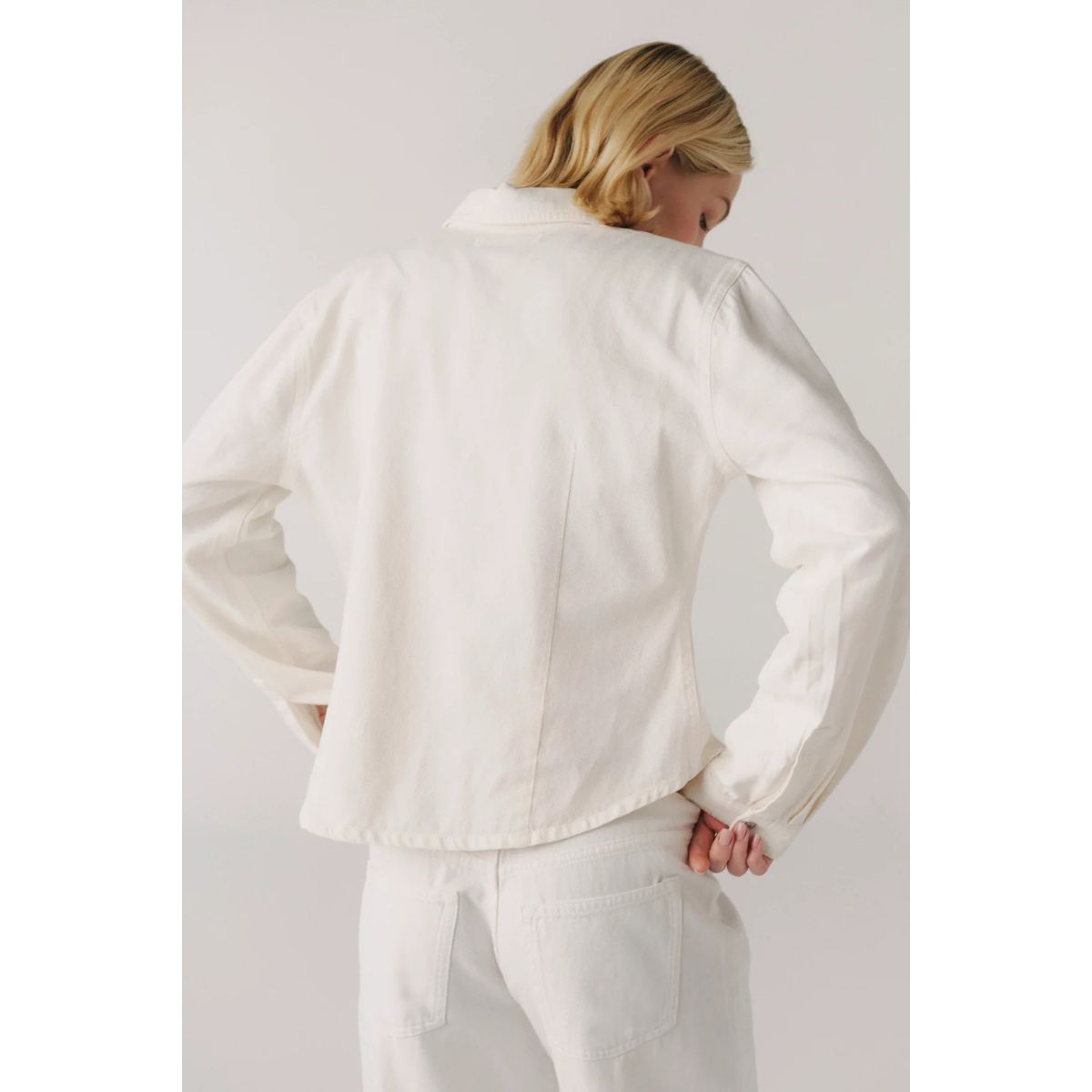Warp + Weft PMI Western Denim Shirt — Optic - Public Mercantile